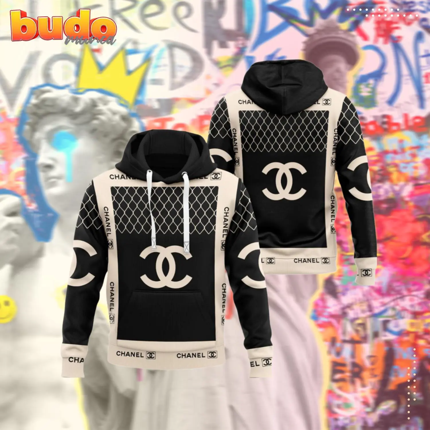 Chanel luxury unisex premium hoodie luxury brand outfit for men women